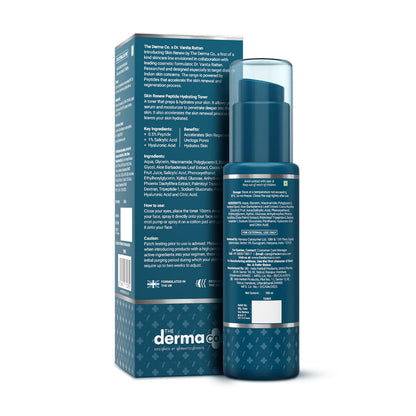 The Derma Co X Dr. V Skin Renew Peptide Hydrating Toner (100ml) - Barrier Repair & Soothing