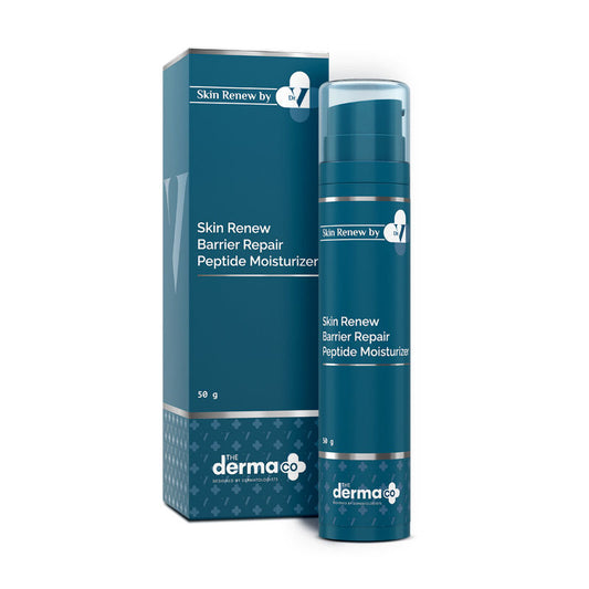 The Derma Co X Dr. V Skin Renew Barrier Repair Peptide Moisturizer (50g) - Restores & Strengthens