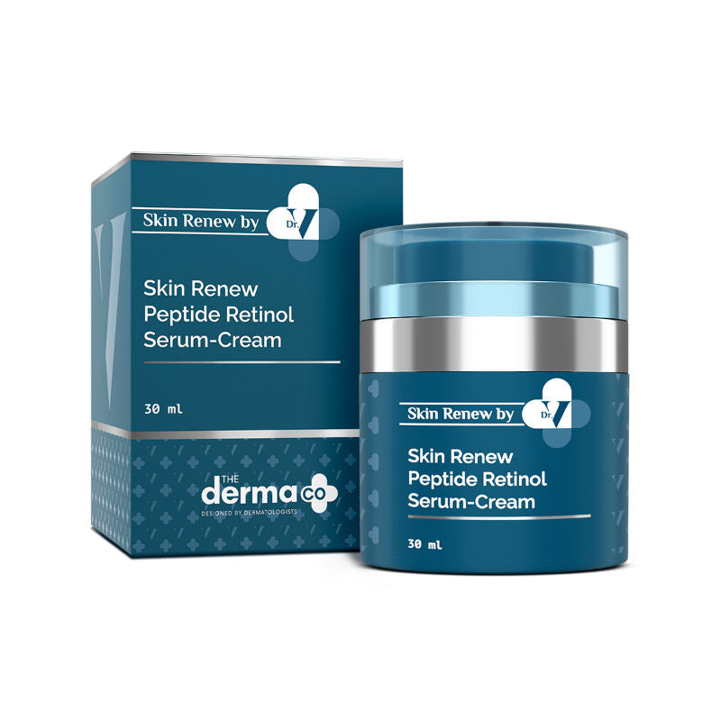 The Derma Co x Dr. V Skin Renew Peptide Retinol Serum-Cream (30ml)