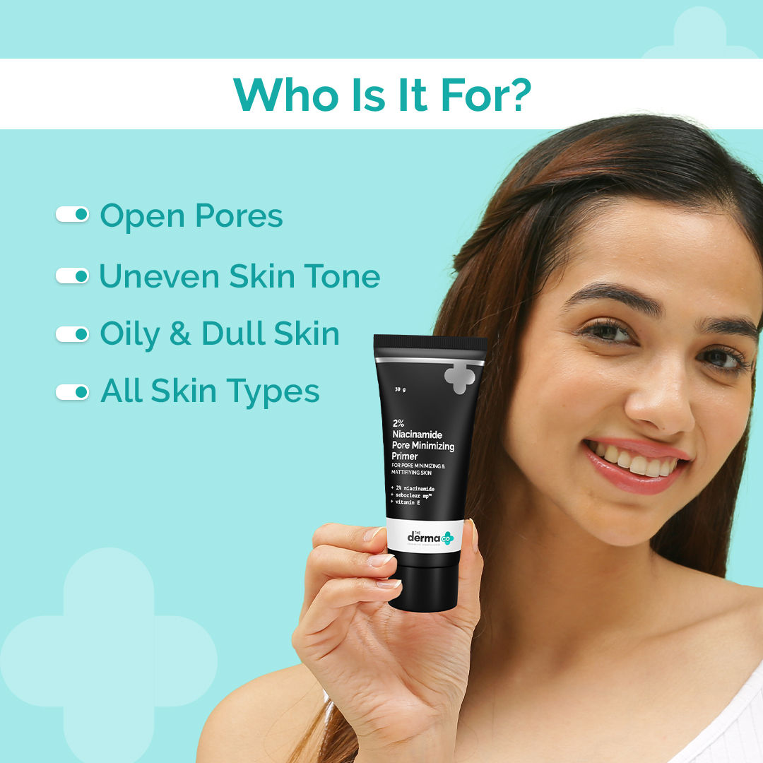 The Derma Co Primer with 2% Niacinamide (30gm) - Pore Minimizing & Smooth Base