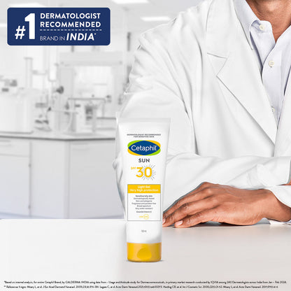 Cetaphil Sun SPF 30 Light Gel Mineral Base for Normal, Dry & Oily Skin (100ml)