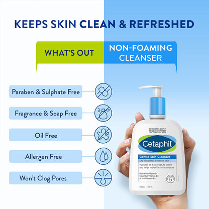 Cetaphil Gentle Skin Cleanser Dry to Normal Skin (500ml)