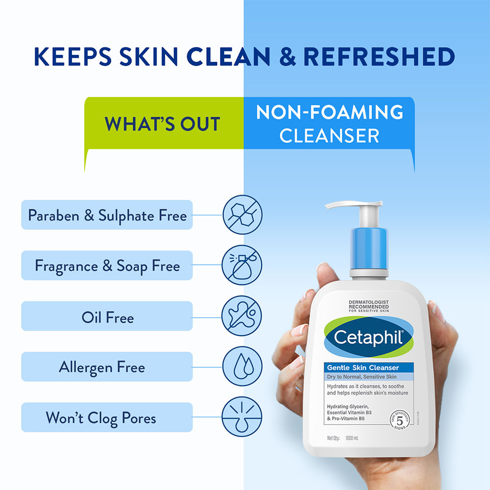 Cetaphil Gentle Skin Cleanser Dry to Normal Skin (1000ml)
