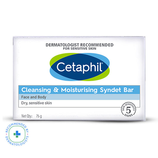 Cetaphil Cleansing & Moisturising Syndet Bar with Shea Butter (75g)