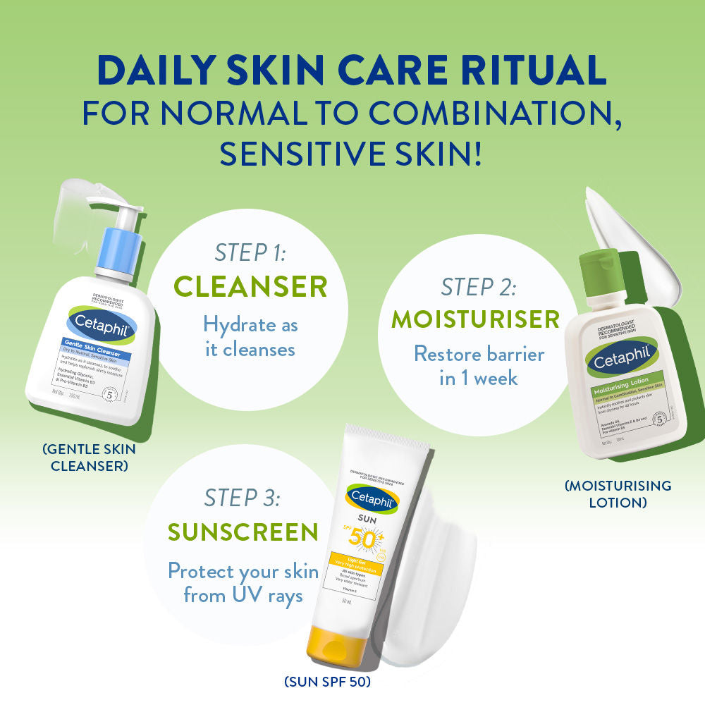 Cetaphil Moisturising Lotion Dry to Normal Sensitive Skin (100ml)