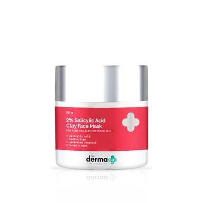 The Derma Co 2% Salicylic Acid Face Mask for Acne & Blemish Prone Skin (50g)