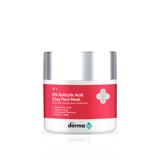 The Derma Co 2% Salicylic Acid Face Mask for Acne & Blemish Prone Skin (50g)