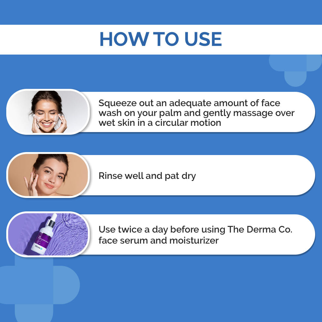 The Derma Co 1% Salicylic Acid Face Wash (30ml) - Active Acne, Oil Control & Pore Cleansing