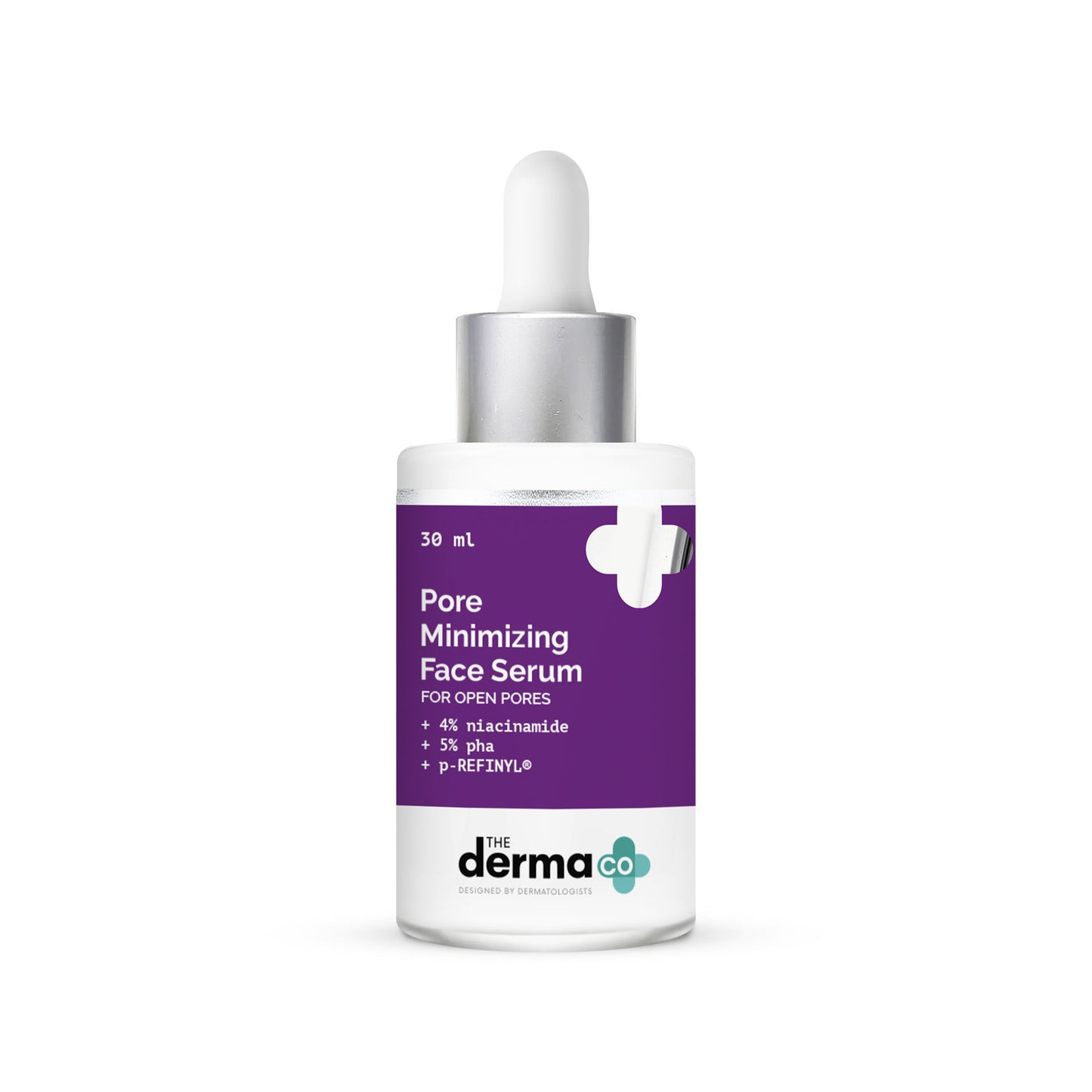 The Derma Co Pore Minimizing Face Serum with 4% Niacinamide, 5% PHA, and p-REFINYL (30ml)