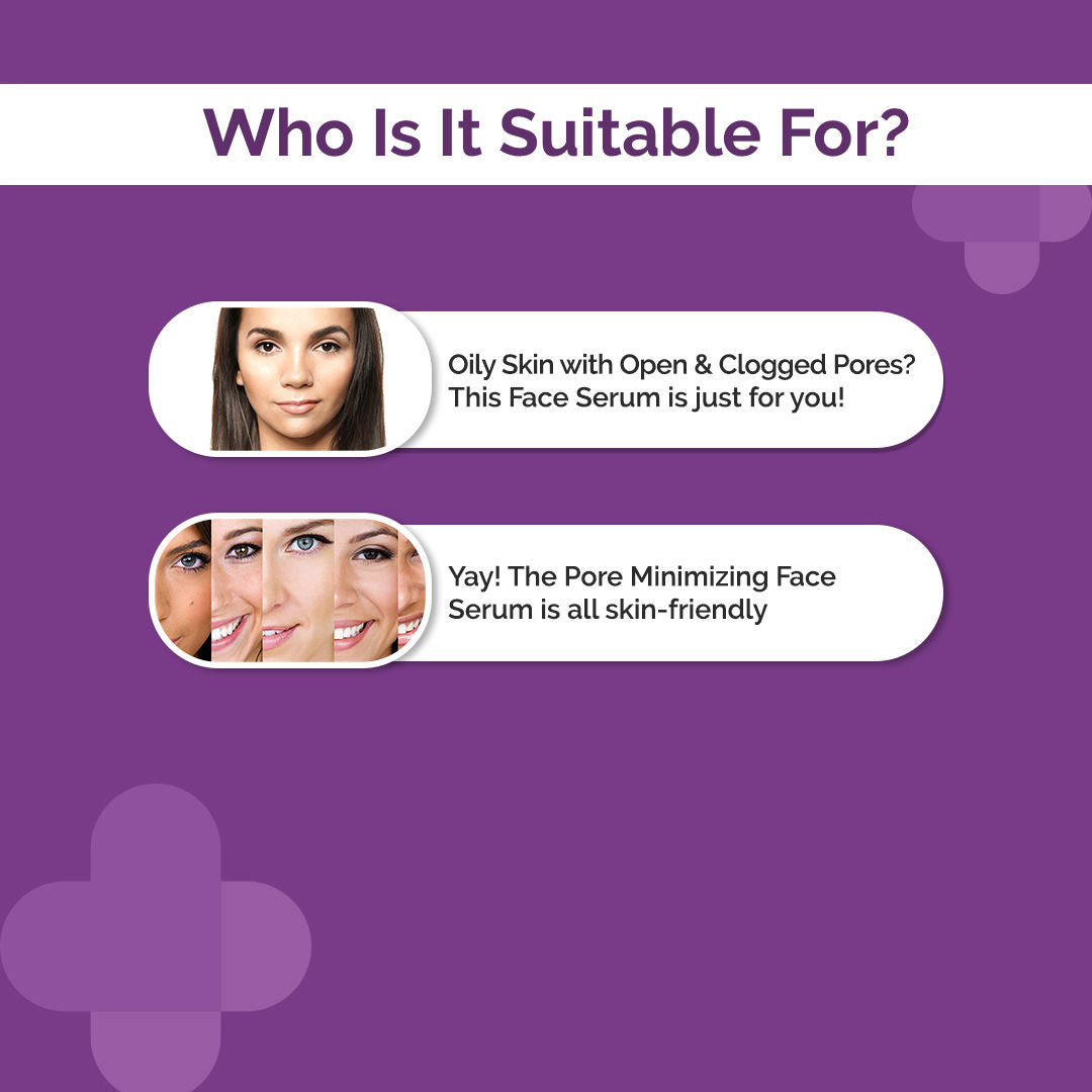 The Derma Co Pore Minimizing Face Serum with 4% Niacinamide, 5% PHA, and p-REFINYL (30ml)