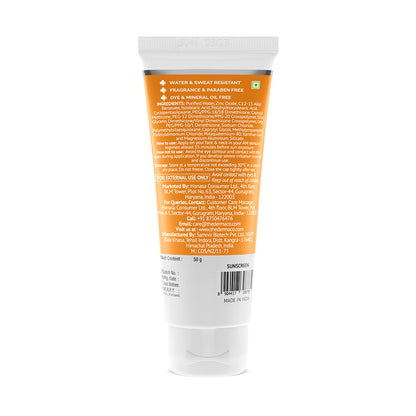 The Derma Co Ultra Light Zinc Mineral Sunscreen SPF 50 PA+++ (50g) - Sensitive Skin & Broad Spectrum