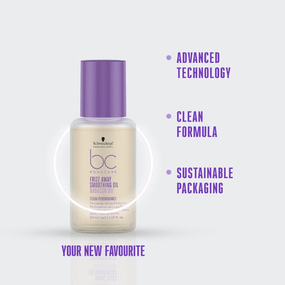 Schwarzkopf Professional Bonacure Frizz Away Smoothing Oil - Babassu Oil (50ml)