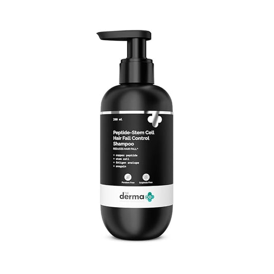 The Derma Co Peptide + Stem Cell Hair Fall Control Shampoo - Reduces Hair Fall & Improves Scalp Health (200ml)