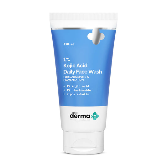 The Derma Co 1% Kojic Acid Face Wash (150ml) - Niacinamide, Dark Spots & Pigmentation