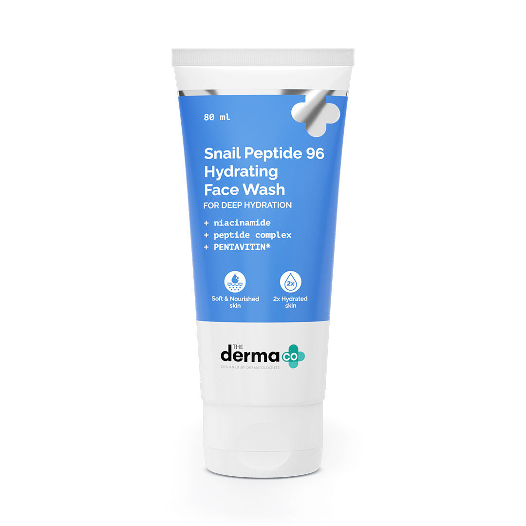 The Derma Co Snail Peptide 96 Hydrating Face Wash (80ml) - Gentle, Repairing & Anti-Aging Cleanse