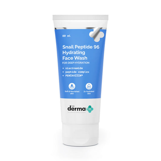 The Derma Co Snail Peptide 96 Hydrating Face Wash (80ml) - Gentle, Repairing & Anti-Aging Cleanse