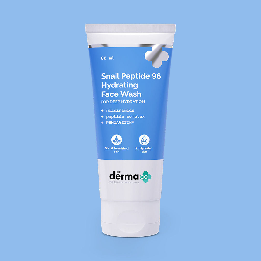 The Derma Co Snail Peptide 96 Hydrating Face Wash (80ml) - Gentle, Repairing & Anti-Aging Cleanse