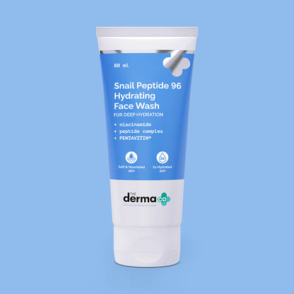 The Derma Co Snail Peptide 96 Hydrating Face Wash (80ml) - Gentle, Repairing & Anti-Aging Cleanse
