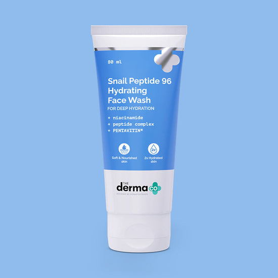 The Derma Co Snail Peptide 96 Hydrating Face Wash (80ml) - Gentle, Repairing & Anti-Aging Cleanse