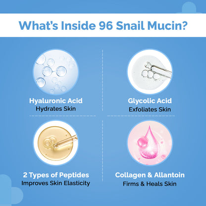 The Derma Co Snail Peptide 96 Hydrating Face Wash (80ml) - Gentle, Repairing & Anti-Aging Cleanse