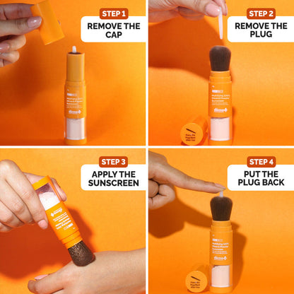 The Derma Co 100% Mineral Powder Sunscreen (4g) - On-the-Go SPF, Matte Finish & Sensitive Skin