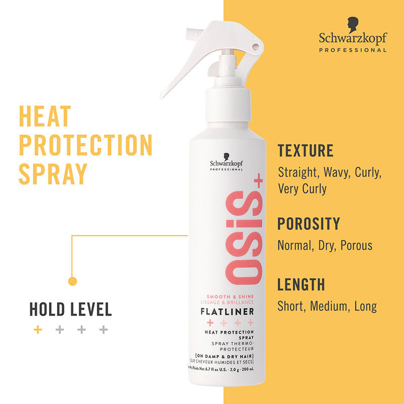 Schwarzkopf Professional OSiS+ Flatliner Heat Protection Spray (200ml)