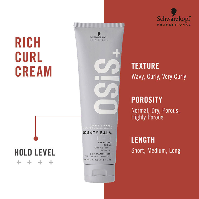 Schwarzkopf Professional OSiS+ Bounty Balm - Rich Curl Cream (150ml)