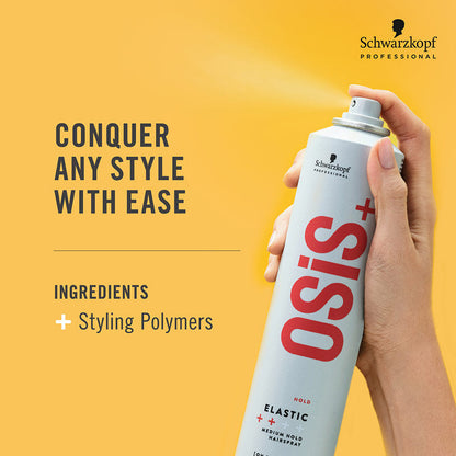 Schwarzkopf Professional OSiS+ Elastic Anti-Humidity Hair Spray - Medium Hold (500ml)