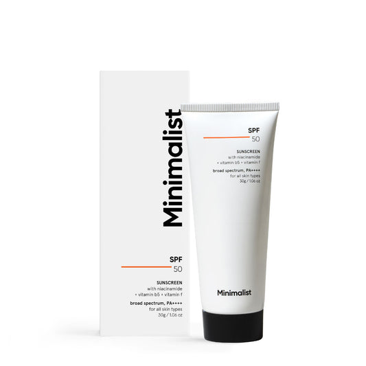 Minimalist SPF 50 PA++++ Sunscreen - Broad Spectrum Face Protection (30g)