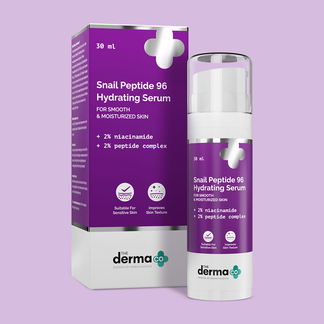 The Derma Co Snail Mucin Peptide 96 Hydrating Serum (30ml) - Niacinamide & Peptide