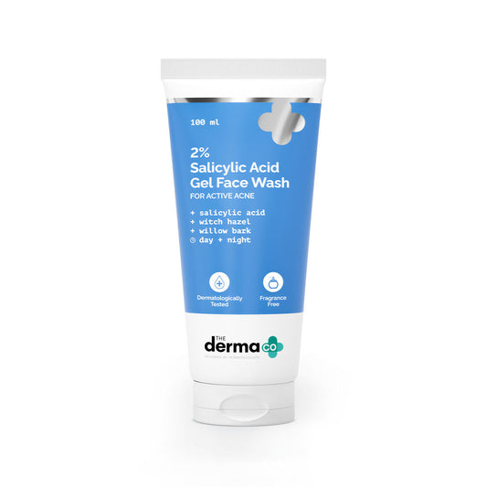 The Derma Co 2% Salicylic Acid Gel Face Wash (100ml) - Oily Skin, Acne & Pores