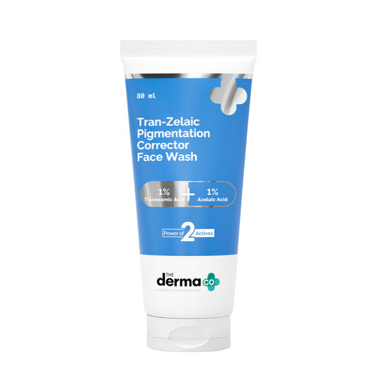 The Derma Co Tran-Zelaic Pigmentation Corrector Face Wash (80ml) - Dark Spots, Melasma & Even Tone