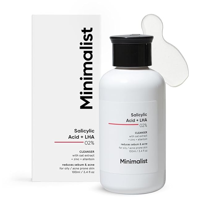 Minimalist 2% Salicylic Acid + LHA Cleanser - Sebum & Acne Control (100ml)