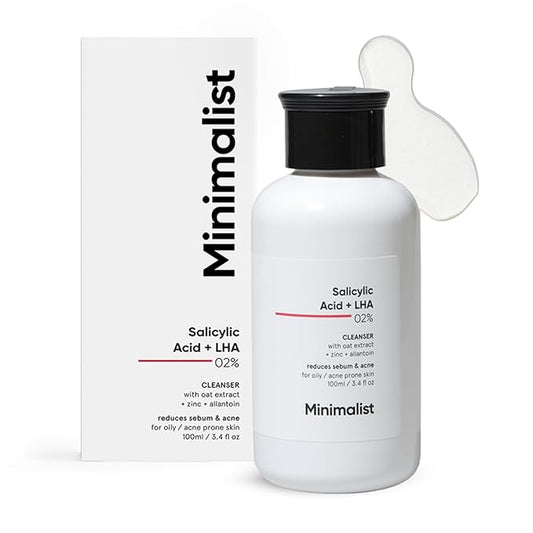 Minimalist 2% Salicylic Acid + LHA Cleanser - Sebum & Acne Control (100ml)