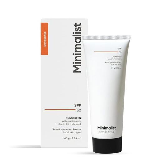 Minimalist SPF 50 Sunscreen with Niacinamide - Broad Spectrum (100g)
