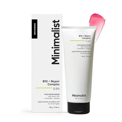 Minimalist Vitamin B12 + Repair Complex 5.5% Face Moisturizer (30ml)