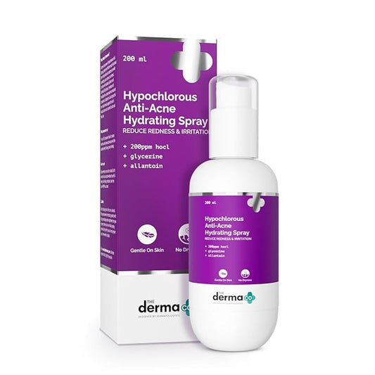 The Derma Co Hypochlorous Anti-Acne Hydrating Spray (200ml) - Calms Breakouts & Redness
