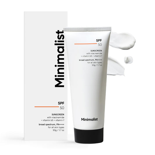 Minimalist SPF 50 PA++++ Sunscreen with Niacinamide - Lightweight (50g)