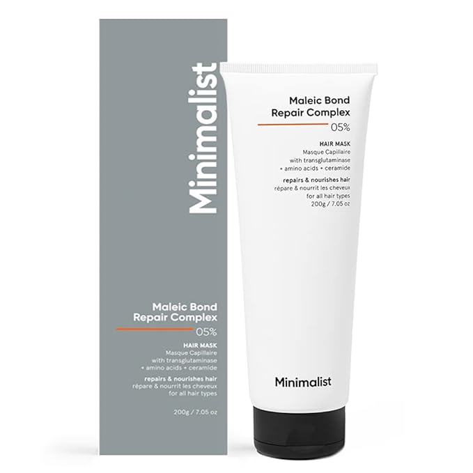Minimalist Maleic Bond Repair 5% Hair Mask - Damage Repair & Softness (200g)