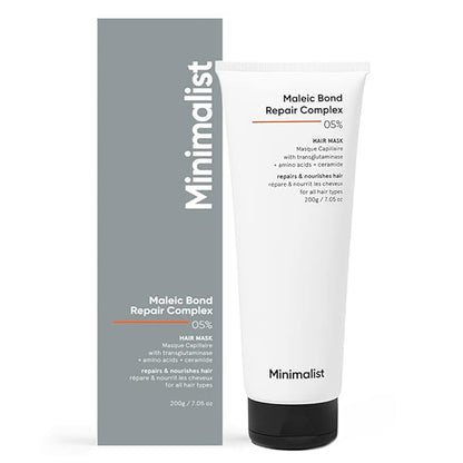 Minimalist Maleic Bond Repair 5% Hair Mask - Damage Repair & Softness (200g)