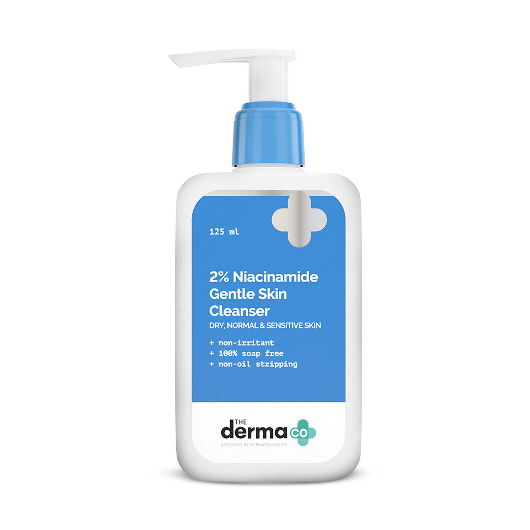 The Derma Co 2% Niacinamide Gentle Skin Cleanser (125ml) - Hydrating & Calming