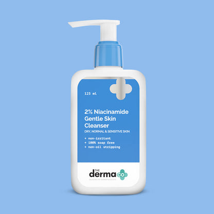 The Derma Co 2% Niacinamide Gentle Skin Cleanser (125ml) - Hydrating & Calming
