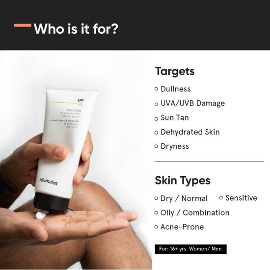 Minimalist SPF 30 Body Lotion - Sun Protection & Hydration (150g)
