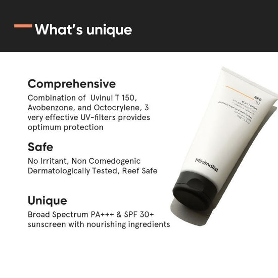 Minimalist SPF 30 Body Lotion - Sun Protection & Hydration (150g)