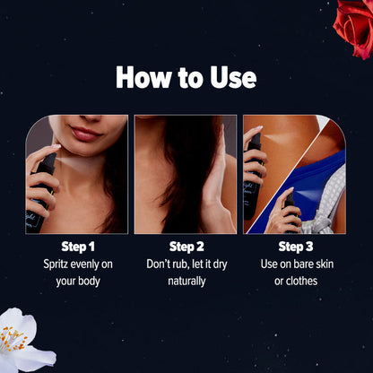 Aqualogica Refresh+ Midnight Bloom Perfume Body Mist (150ml)