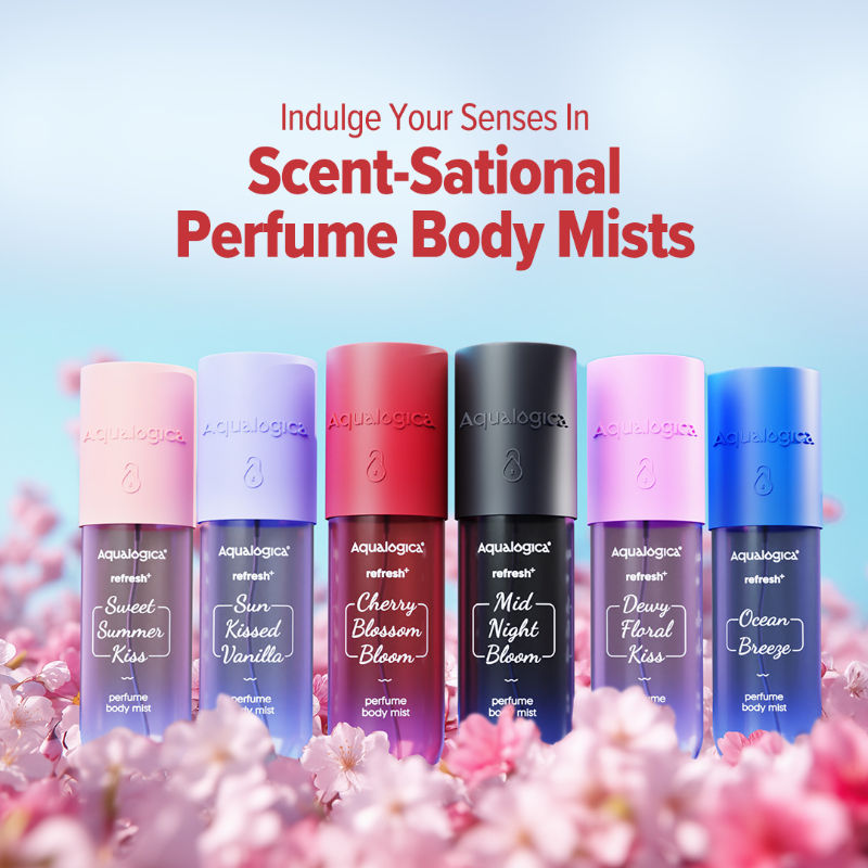 Aqualogica Refresh+ Cherry Blossom Bloom Perfume Body Mist (150ml)