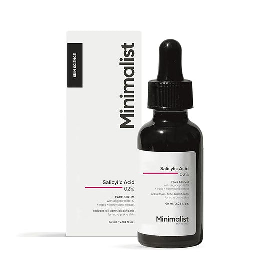 Minimalist Salicylic Acid 02% Face Serum - Acne & Blackhead Treatment (60ml)