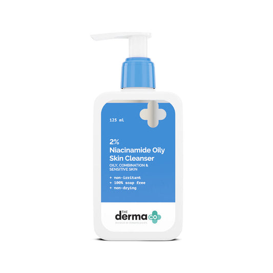 The Derma Co 2% Niacinamide Oily Skin Cleanser (125ml) - Pore Minimizing & Oil Control