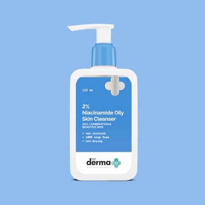 The Derma Co 2% Niacinamide Oily Skin Cleanser (125ml) - Pore Minimizing & Oil Control