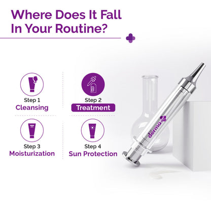 The Derma Co 50000 PPM Vitamin C Microneedle Face Serum Shot for Bright & Glowing Skin (10g)